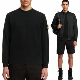 ストーンアイランド(STONE ISLAND)の送料無料 19 STONE ISLAND ストーンアイランド 801562656 V0029 ブラック Tシャツ カットソー 長袖 size S(Tシャツ/カットソー(七分/長袖))