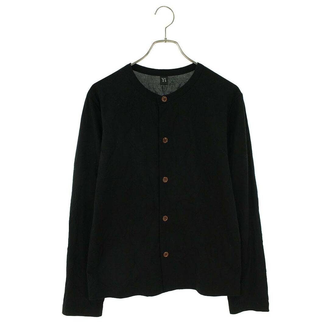 Y's(ワイズ)のワイズ  YH-T12-960 PONTE FABRIC WRINKLED ROUND NECK CARDIGAN ラウンドネックカーディガン レディース 2 レディースのトップス(カーディガン)の商品写真