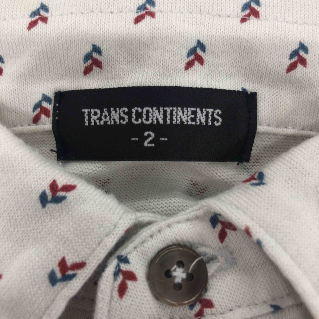 TRANS CONTINENTS(トランスコンチネンツ)のTRANS CONTINENTS トランスコンチネンツ メンズ ポロシャツ グレー総柄 tk メンズのトップス(ポロシャツ)の商品写真
