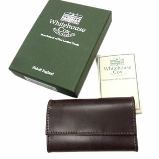 極美品 定価1万6500円●Whitehouse Cox ホワイトハウス コックス イギリス製 レザー キーケース 6連 未使用 メンズ 牛革 高級 箱あり