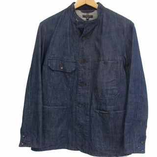 エンジニアードガーメンツ(Engineered Garments)の美品 定価45.360円☆Engineered Garments エンジニアド ガーメンツ スタンドカラー デニムカバーオール ジャケット USA製 メンズ(カバーオール)