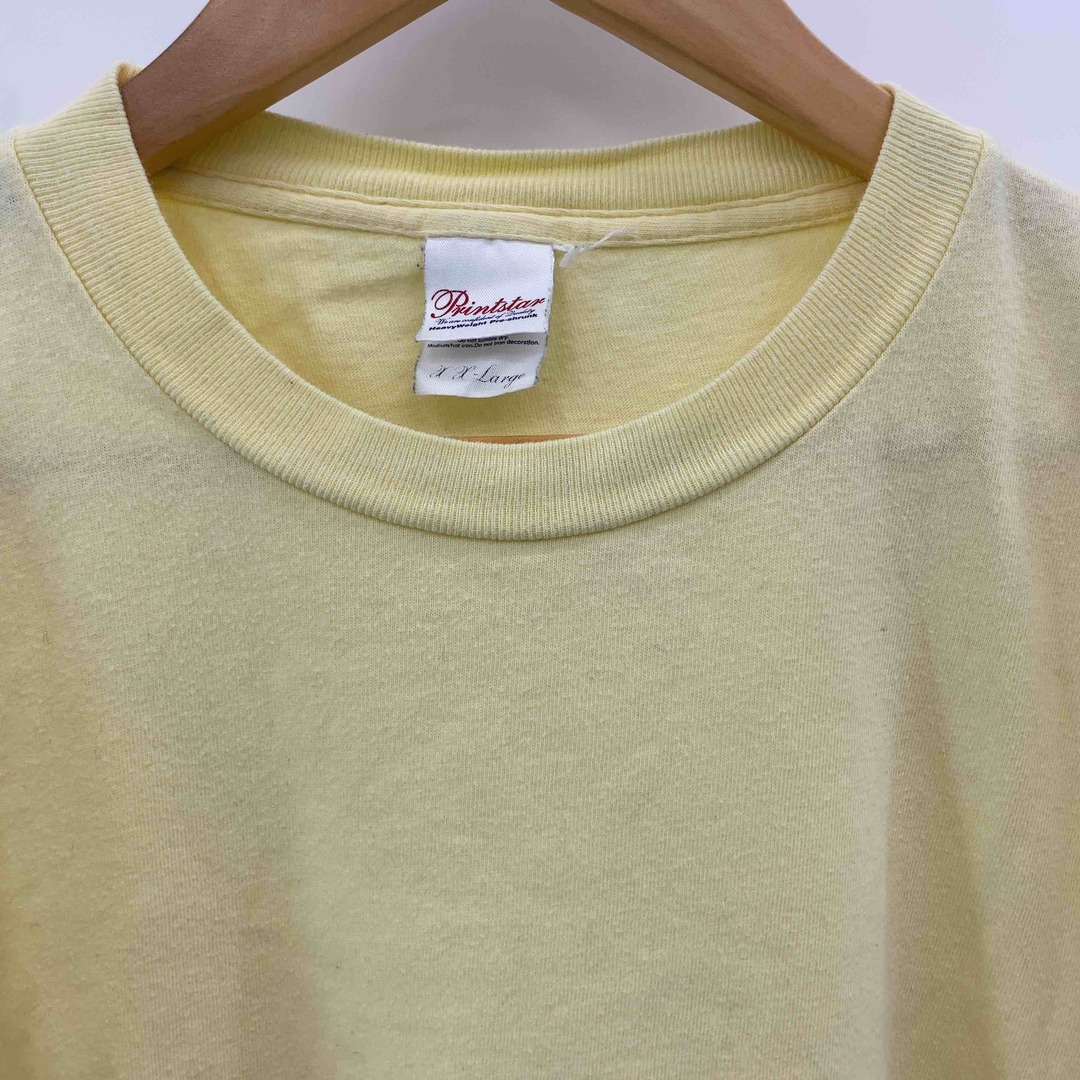 Printstar(プリントスター)のPrintstar プリントスター メンズ Tシャツ 半袖 イエロー シンプルTシャツ メンズのトップス(Tシャツ/カットソー(半袖/袖なし))の商品写真