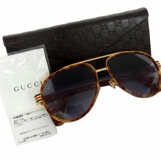 Gucci - 新品同様◇GUCCI GG0447S ティアドロップ型  サングラス マーブル柄 シェリーライン メガネフレーム アイウェア グッチ クロス ケース付