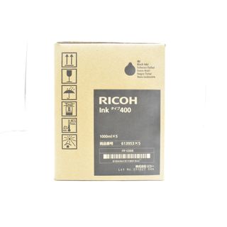 未使用 RICOH 純正 インク タイプ400 ブラック 1000ml 5本セット 1箱入り リコー ITBA0SENPYL2-YR-N01-byebye(OA機器)