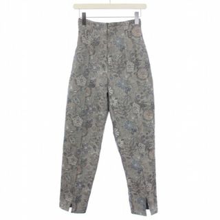 Ameri VINTAGE - アメリヴィンテージ FLOWER JACQUARD PANTS S グレー