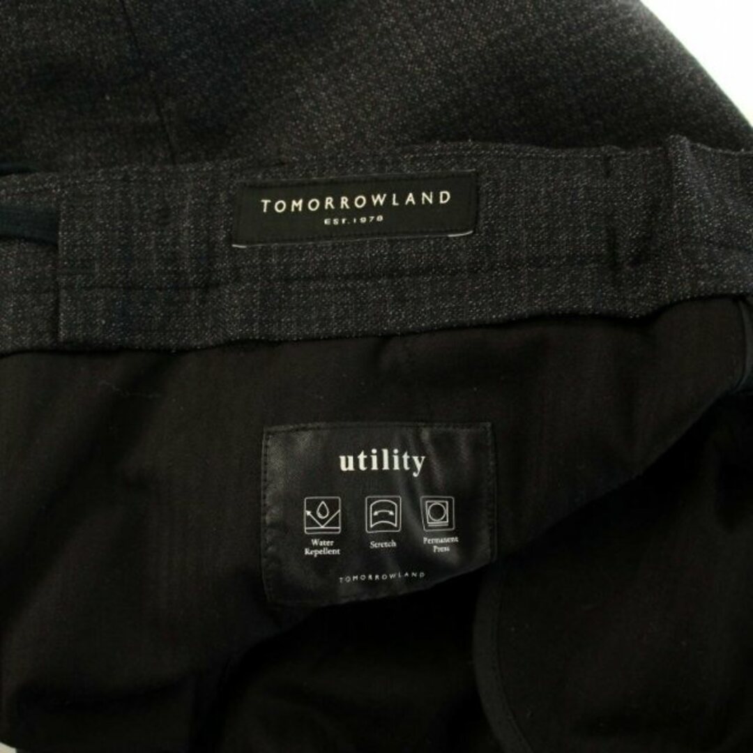 Utility ストレッチフランネルイージースラックス テーパードパンツ 黒 メンズのパンツ(スラックス)の商品写真