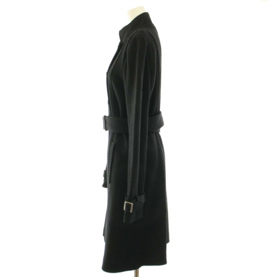 Theory luxe(セオリーリュクス)のセオリーリュクス ロングコート ダブル スタンドカラー ベルト 40 L 黒 レディースのジャケット/アウター(その他)の商品写真