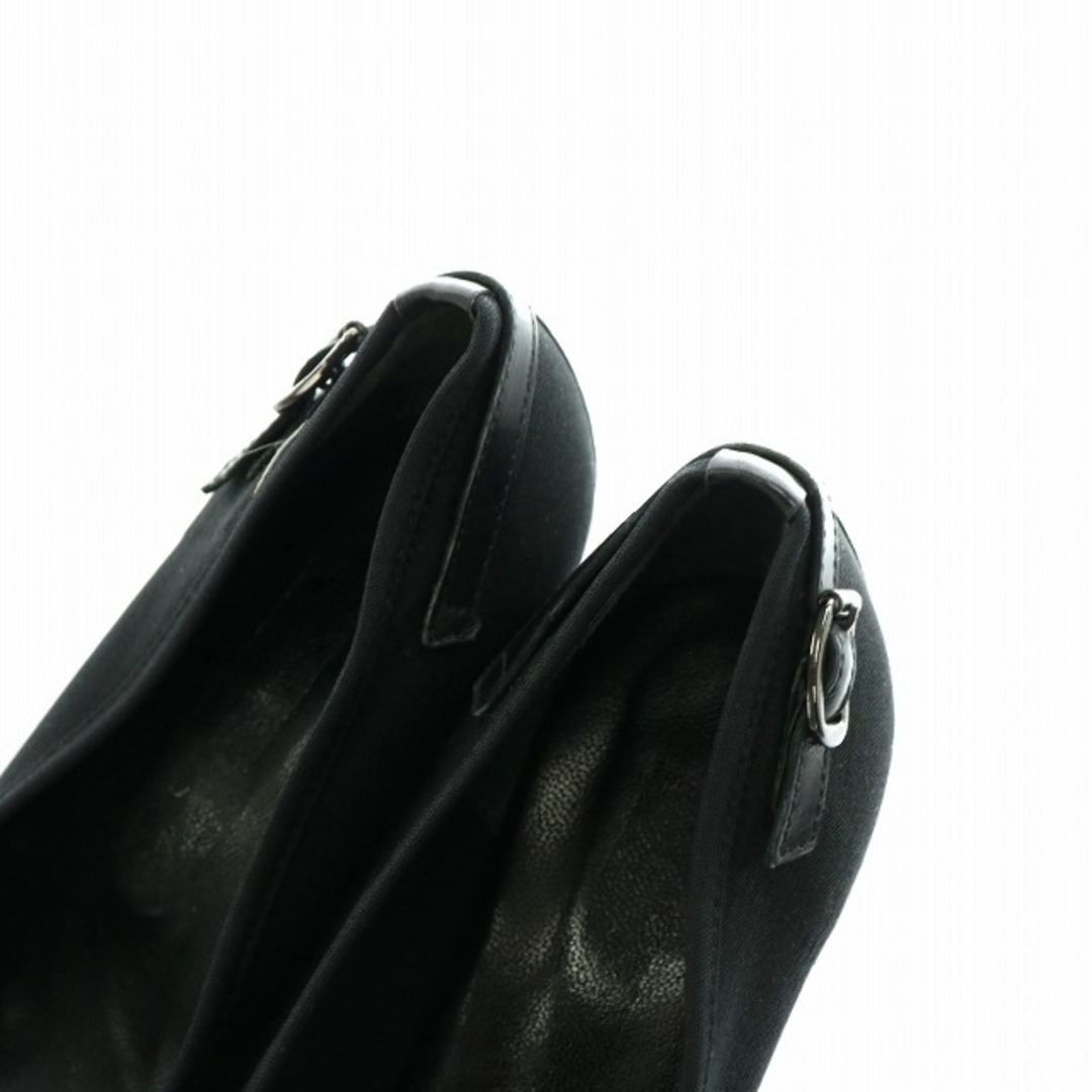 other(アザー)のデルモナコ パンプス アーモンドトゥ チャンキーヒール 37 23.5cm 黒 レディースの靴/シューズ(ハイヒール/パンプス)の商品写真