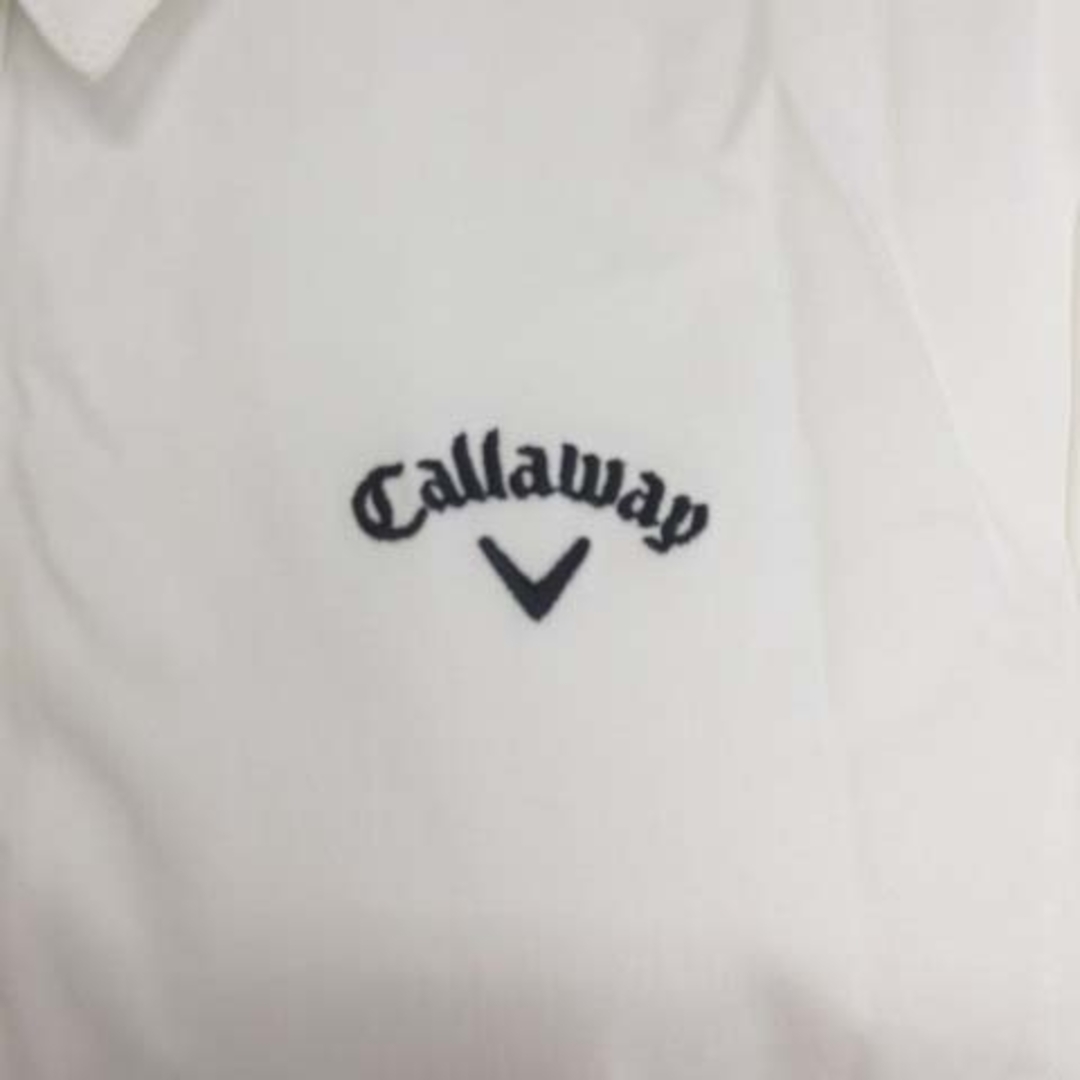 Callaway(キャロウェイ)のキャロウェイ シャツワンピース ゴルフウェア ロゴ 刺繍 半袖 ひざ丈 LL レディースのワンピース(ひざ丈ワンピース)の商品写真