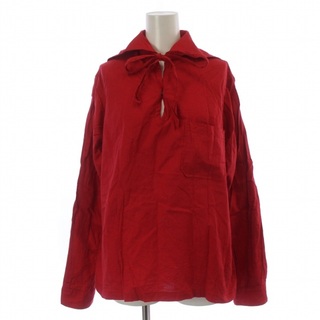 KAPITAL - キャピタル 四国山城工場産 シャツ ブラウス リボン 長袖 1 S 赤