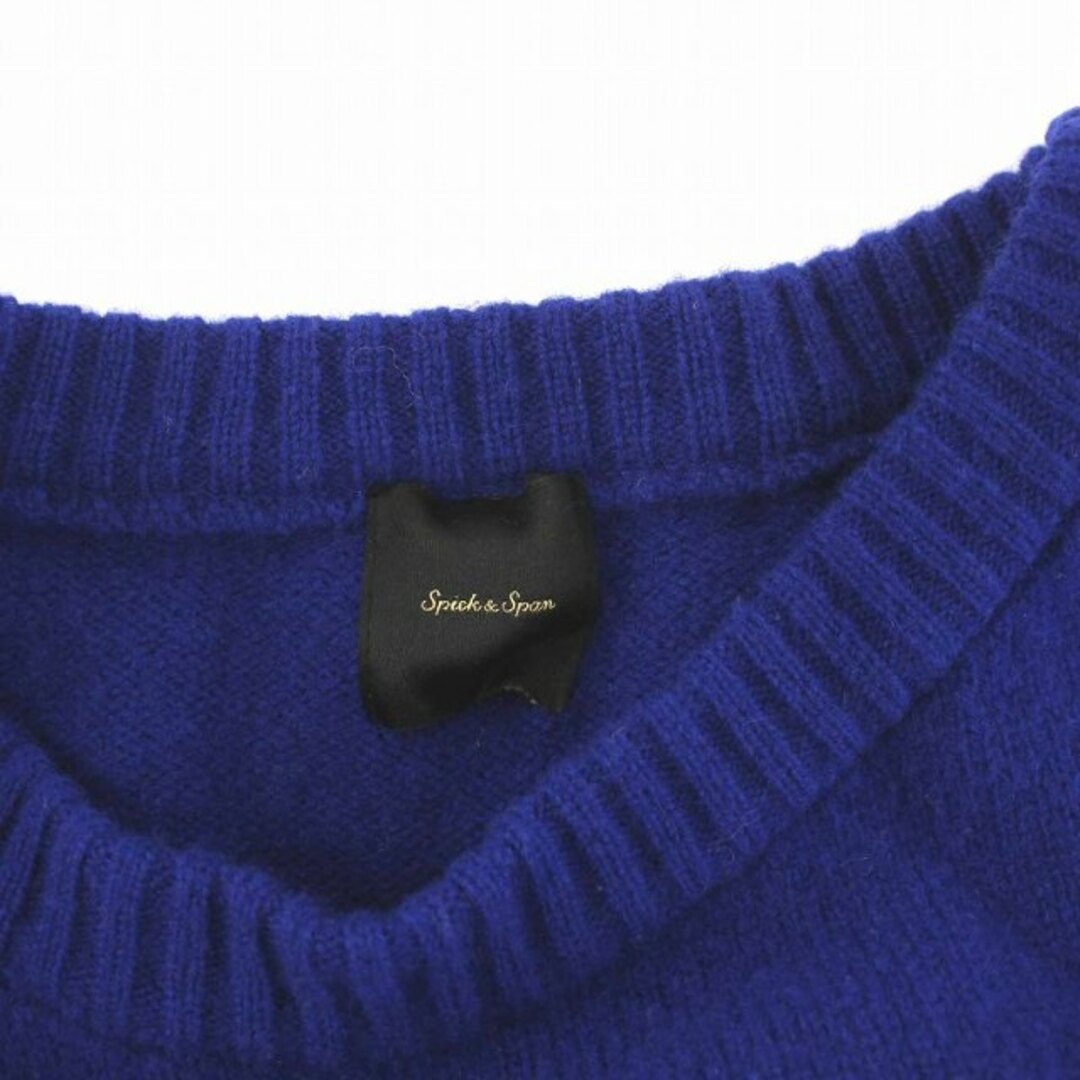 Spick & Span(スピックアンドスパン)のスピック&スパン 22AW ロングリブプルオーバー ニット セーター 長袖 青 レディースのトップス(ニット/セーター)の商品写真