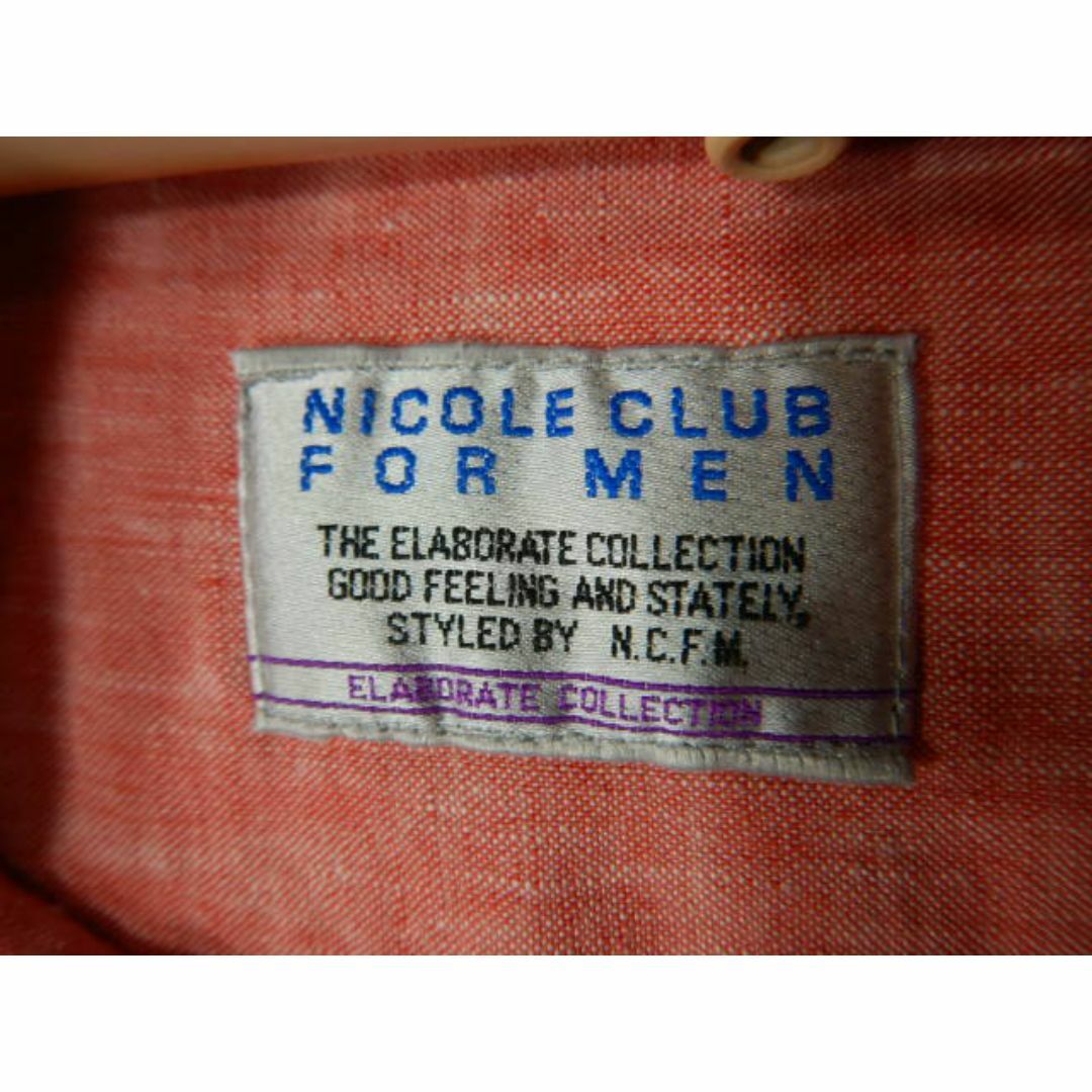 NICOLE CLUB FOR MEN(ニコルクラブフォーメン)の8991　ニコル　半袖　リネン　麻　100％　デザイン　シャツ　 メンズのトップス(シャツ)の商品写真