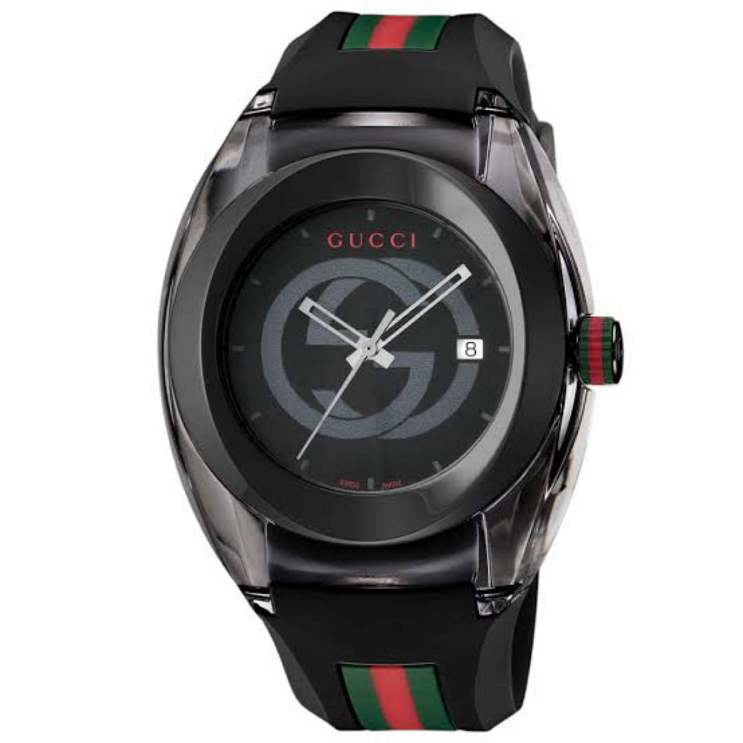 Gucci(グッチ)のGUCCI 腕時計 SYNC ラバーベルトMウォッチ YA137107A メンズの時計(腕時計(アナログ))の商品写真