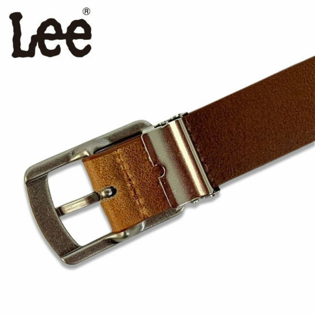 ブラウン Lee LEE リー 0598 30mm レザー ベルト ギャリソン メンズのファッション小物(ベルト)の商品写真