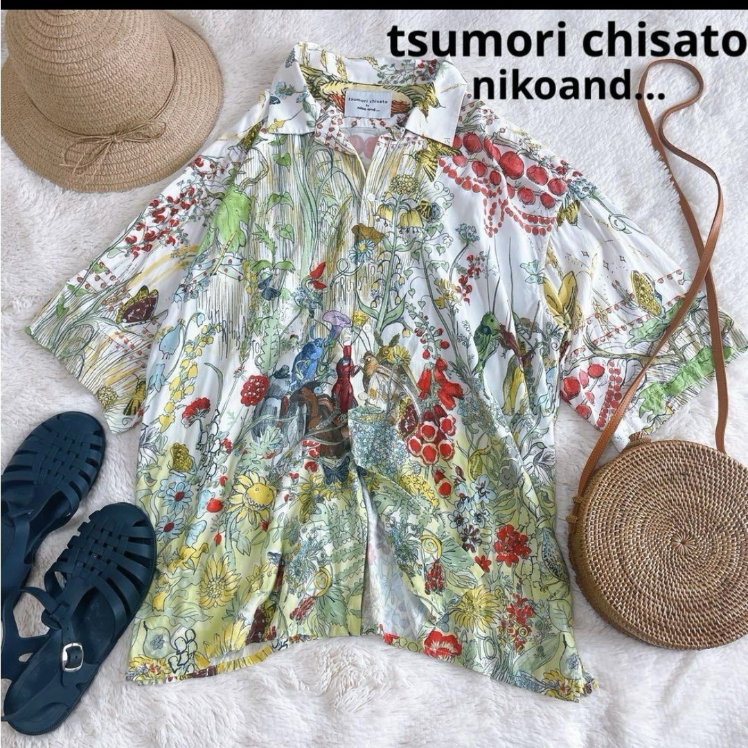 TSUMORI CHISATO(ツモリチサト)のtsumori chisato by nikoand... コラボ　前開きシャツ レディースのトップス(Tシャツ(半袖/袖なし))の商品写真