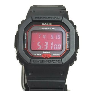 ジーショック(G-SHOCK)のG-SHOCK ジーショック CASIO カシオ 腕時計 GW-B5600AR-1 デジタル 電波ソーラー ブラック レッド スクエア メンズ 赤液晶(腕時計(デジタル))