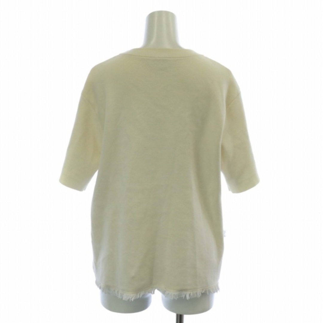 ケイトスペード コットンニット セーター フリンジ 半袖 S 白 レディースのトップス(ニット/セーター)の商品写真