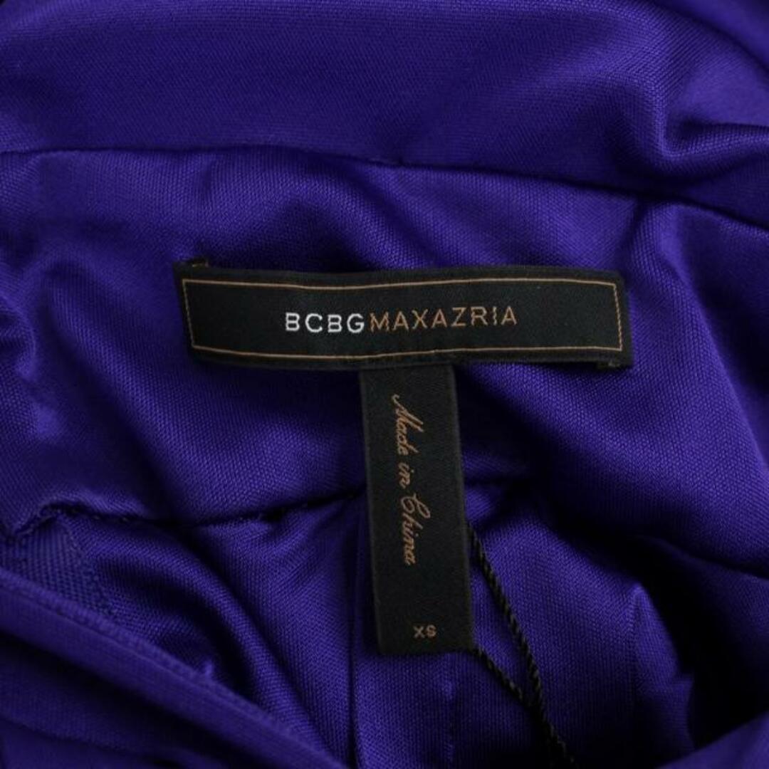 BCBGMAXAZRIA(ビーシービージーマックスアズリア)のビーシービージーマックスアズリア ドレス ワンピース ミニ丈 XS 紫 レディースのワンピース(ミニワンピース)の商品写真