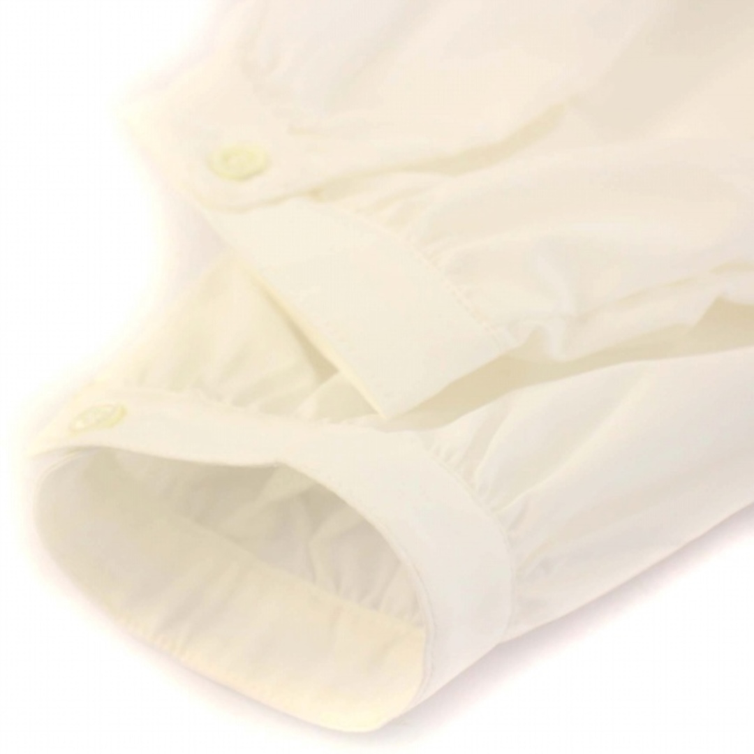 heliopole(エリオポール)のエリオポール タスランタイプライターフリルブラウス シャツ 長袖 38 M 白 レディースのトップス(シャツ/ブラウス(長袖/七分))の商品写真