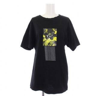 ディーゼル(DIESEL)のディーゼル Tシャツ カットソー 半袖 クルーネック プリント XS 黒(Tシャツ(半袖/袖なし))