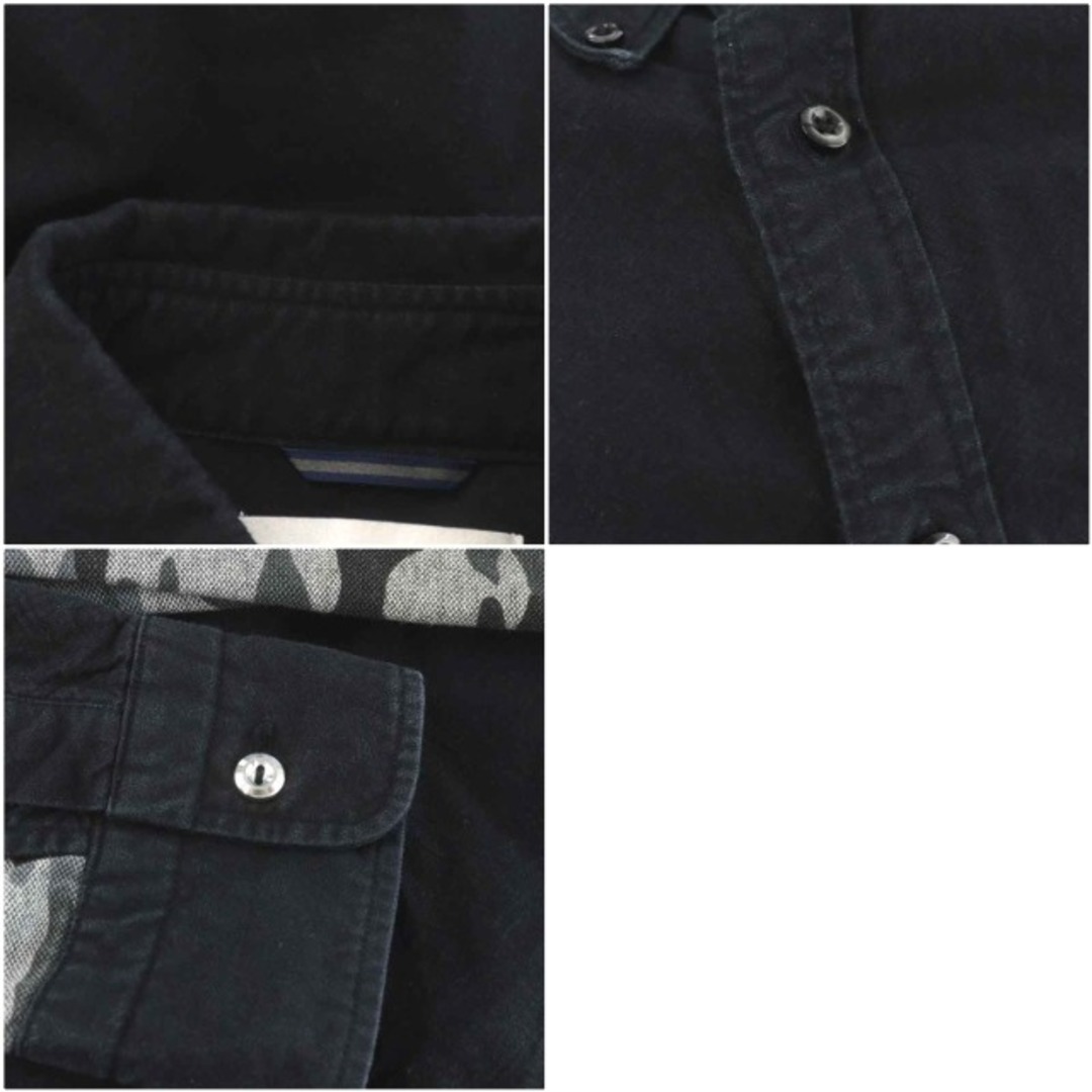 junhashimoto(ジュンハシモト)のjunhashimoto ボタンダウンシャツ カジュアル 4 L 黒 グレー メンズのトップス(シャツ)の商品写真