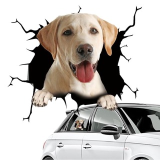 【大人気】車用　犬　ラブラドールレトリバー　ステッカー　カーステッカー　シール (しおり/ステッカー)