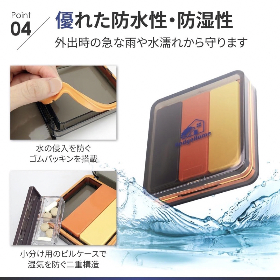 HedgeHome ピルケース 薬ケース コンパクト サプリケース 3日分収納  その他のその他(その他)の商品写真