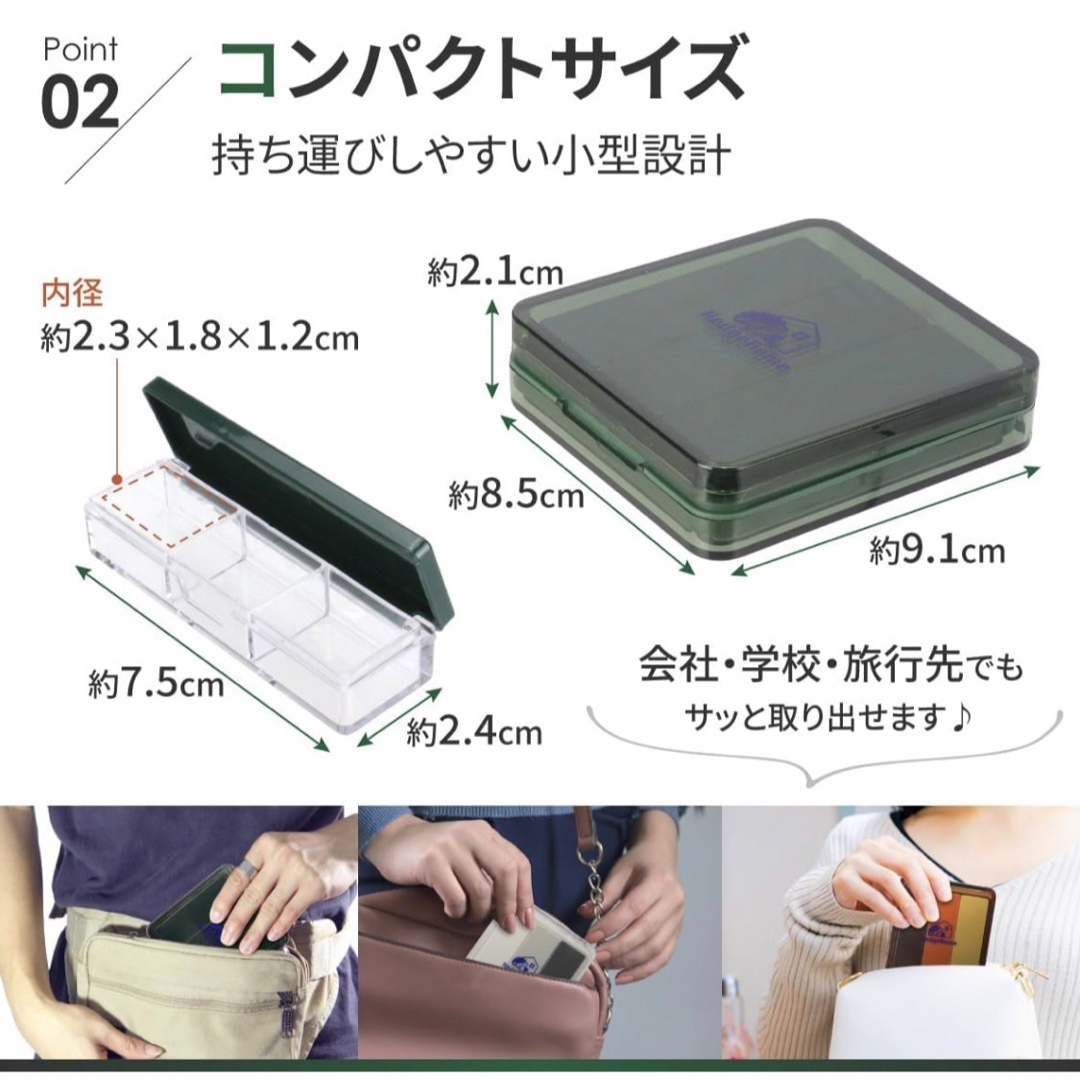 HedgeHome ピルケース 薬ケース コンパクト サプリケース 3日分収納  その他のその他(その他)の商品写真