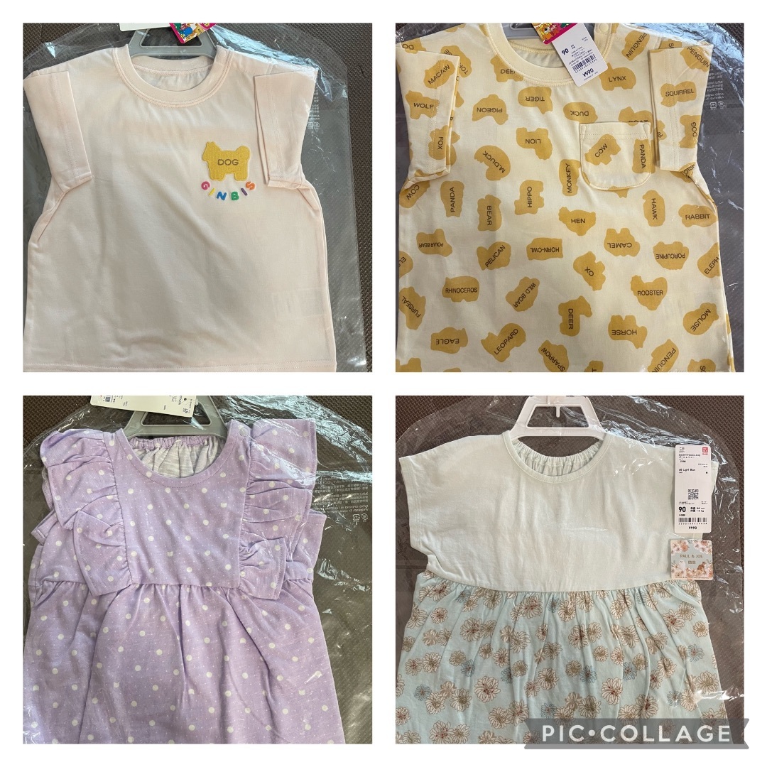 UNIQLO(ユニクロ)の未使用品　サイズ90 キッズ/ベビー/マタニティのキッズ服女の子用(90cm~)(Tシャツ/カットソー)の商品写真