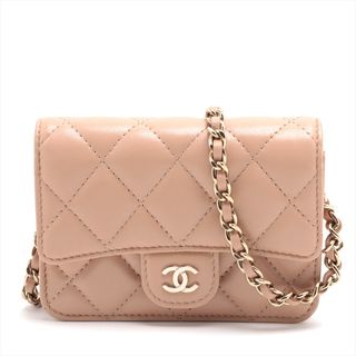 CHANEL - シャネル  ラムスキン  ベージュ レディース ショルダーバッグ