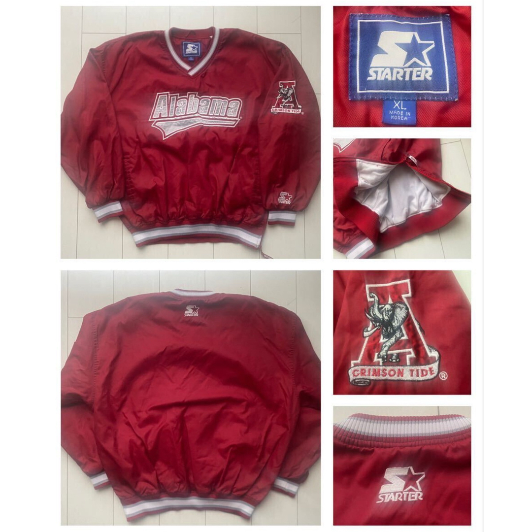 STARTER(スターター)の90s starter NYLON pullover burgundy XL メンズのジャケット/アウター(ナイロンジャケット)の商品写真