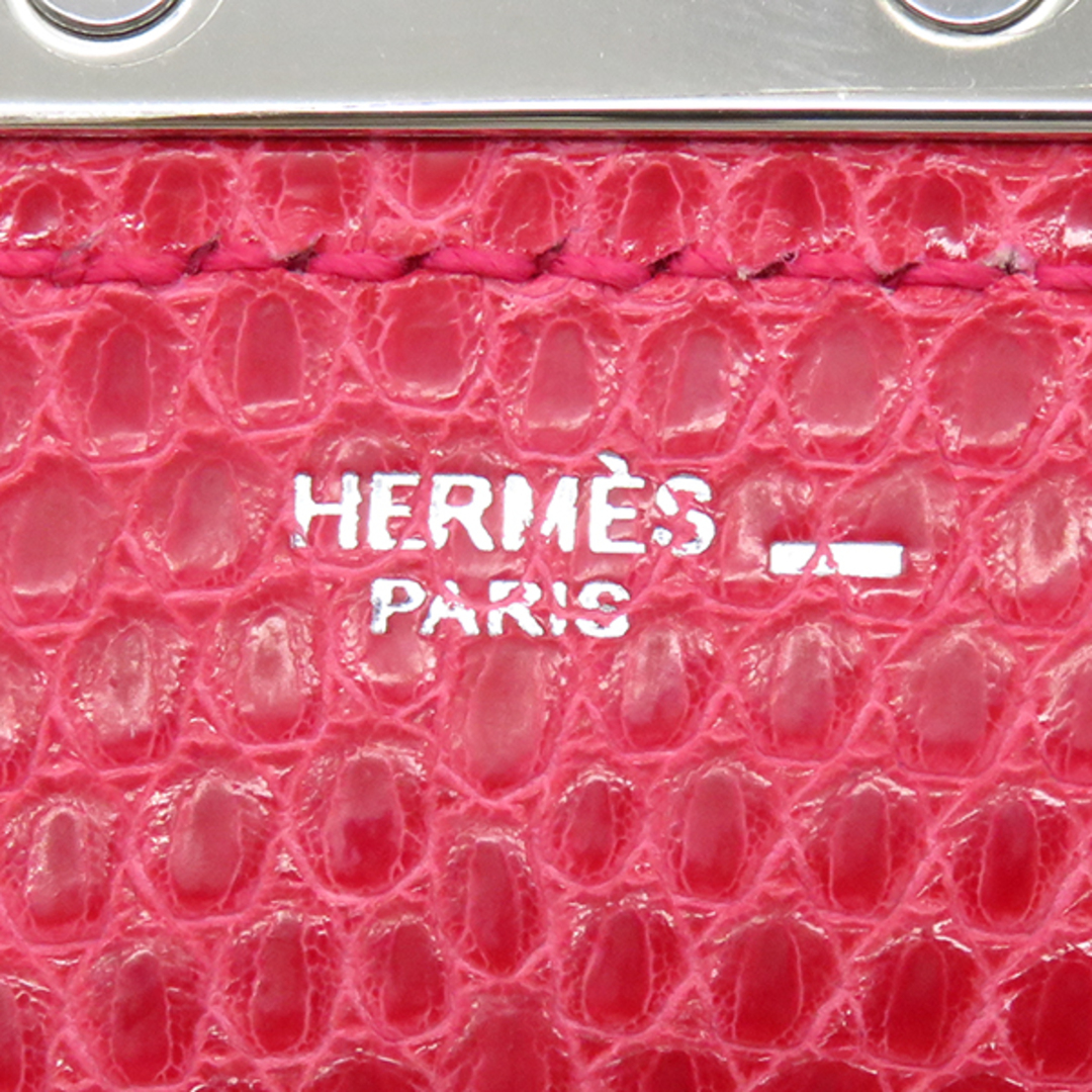 Hermes(エルメス)のエルメス HERMES ネックレス モンプティ ケリーPM  リザード ブーゲンビリア シルバー金具 ピンク ケリーモチーフ  【箱】【中古】 レディースのアクセサリー(ネックレス)の商品写真