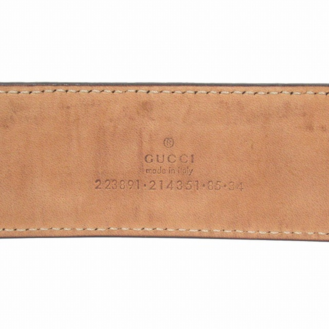 Gucci(グッチ)のグッチ GUCCI GGインプリメ レザー ベルト インターロッキング ロゴ メンズのファッション小物(ベルト)の商品写真