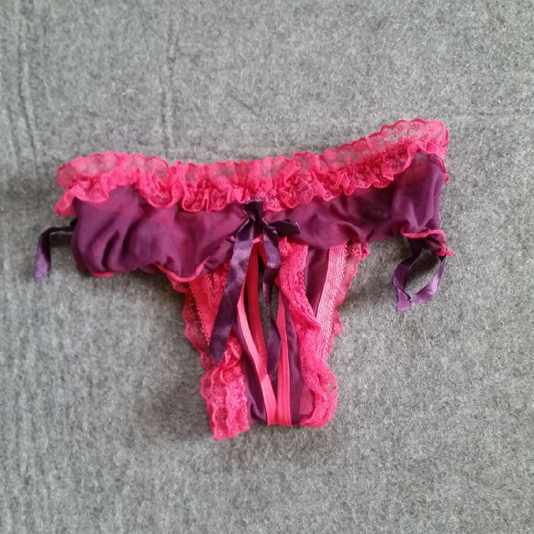 新品　匿名配送　女性用ショーツ　パープル/ピンク レディースの下着/アンダーウェア(ショーツ)の商品写真