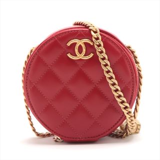 シャネル(CHANEL)のシャネル  ラムスキン  レッド レディース ショルダーバッグ(ショルダーバッグ)