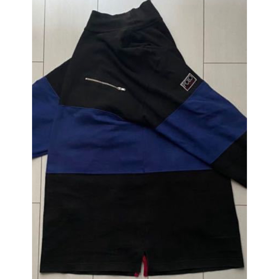 POLO RALPH LAUREN(ポロラルフローレン)の90s POLO ラルフローレン HI TECH NECK black XL メンズのトップス(Tシャツ/カットソー(七分/長袖))の商品写真