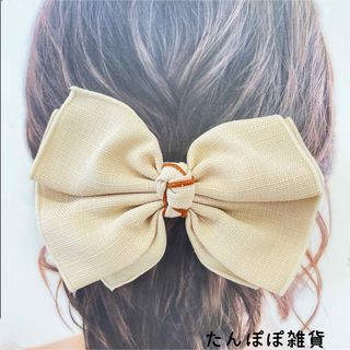 ビッグ　多層　リボン　バレッタ　ヘアピン　ヘアクリップ　上品　お洒落　可愛い(バレッタ/ヘアクリップ)