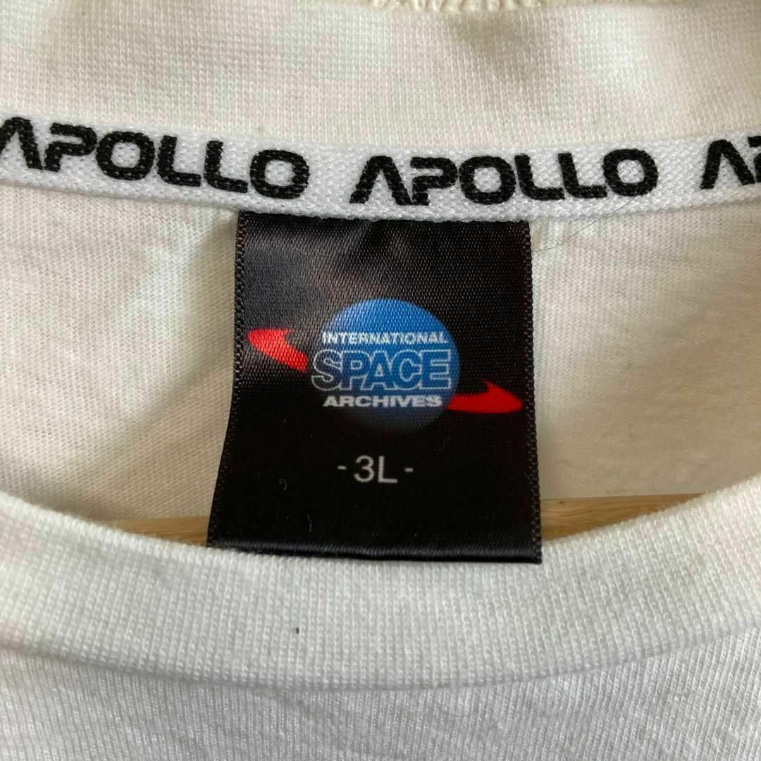 NASA ナサ APOLLO アポロ Tシャツ 60周年記念 大きいサイズ 白 メンズのトップス(Tシャツ/カットソー(半袖/袖なし))の商品写真