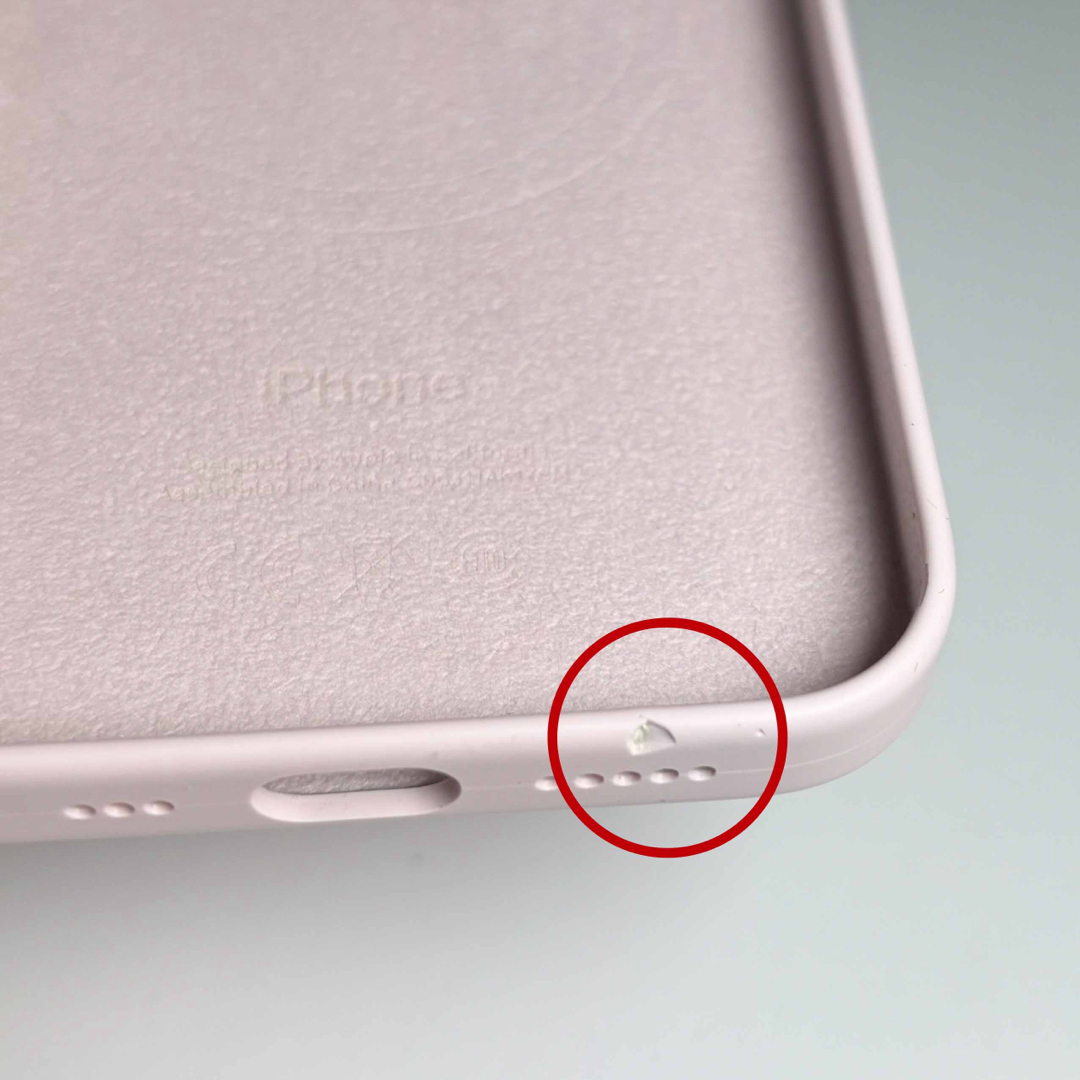 Apple(アップル)のアップル純正 iPhone 14 シリコンケース チョークピンク MagSafe スマホ/家電/カメラのスマホアクセサリー(iPhoneケース)の商品写真