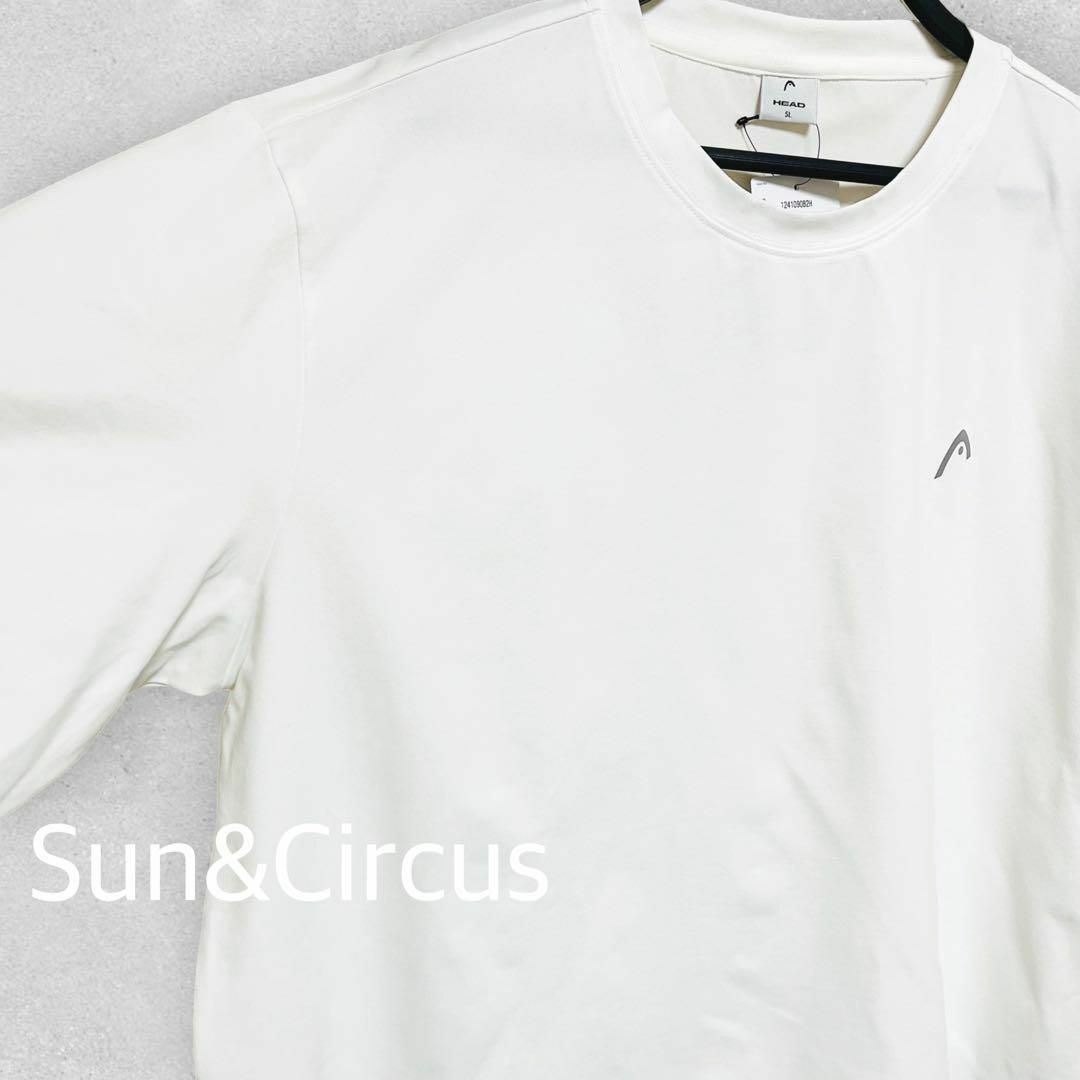 HEAD(ヘッド)のメンズ大きいサイズ5L ヘッド 吸水速乾 ストレッチ ピスネーム Tシャツ 白 メンズのトップス(Tシャツ/カットソー(半袖/袖なし))の商品写真