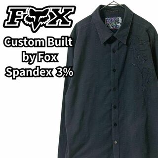 フォックス - フォックスレーシング　カスタムビルド　スパンデックス3% 刺繍　長袖シャツ