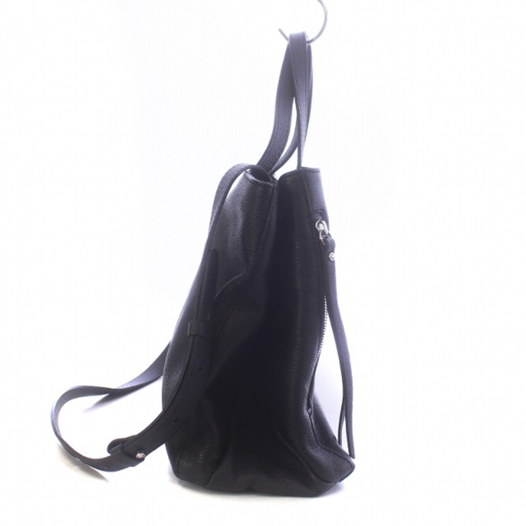 ジャンニキャリーニ TWIN M ハンドバッグ ショルダー 2WAY レザー 黒 レディースのバッグ(ハンドバッグ)の商品写真