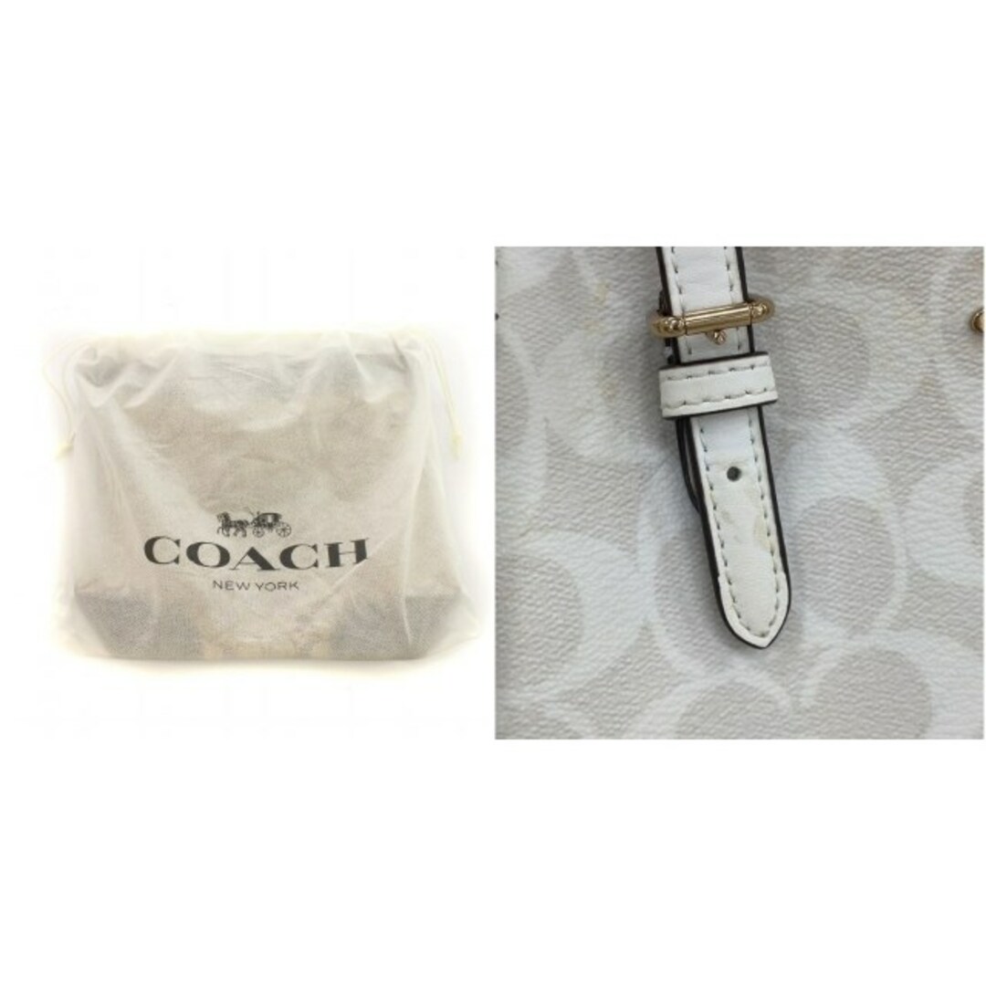 COACH(コーチ)のコーチ 2WAY ショルダー トートバッグ シグネチャー アイボリー C4250 レディースのバッグ(ショルダーバッグ)の商品写真