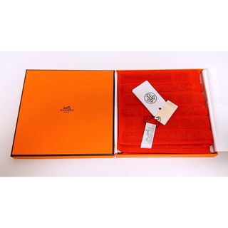 エルメス(Hermes)のHERMES エルメス タオル ラビリンス 102776M オレンジ 未使用(タオル/バス用品)