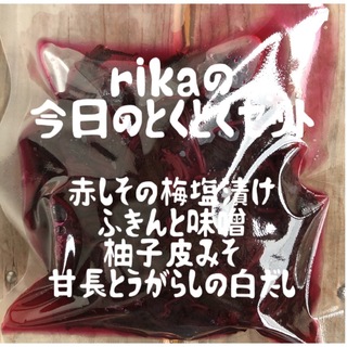 新潟県産　rikaの今日のとくとくセット　a   ご飯のお供(その他)