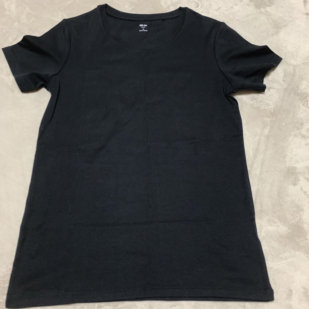 UNIQLO(ユニクロ)のUNIQLO コットンTシャツ2枚組 レディースのトップス(Tシャツ(半袖/袖なし))の商品写真