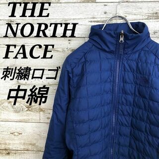 THE NORTH FACE - 【k6874】USA規格ノースフェイス刺繍ロゴジャケットプリマロフトブルゾン中綿