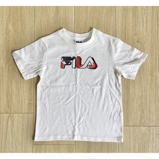 フィラ(FILA)の130 FILA 半袖 シャツ 白 ホワイト トップス　USサイズ8(Tシャツ/カットソー)