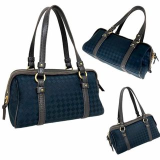 ボッテガヴェネタ(Bottega Veneta)の極美品　ボッテガヴェネタ　バッグ　イントレチャート　キャンバス　ミニ　ハンド(ハンドバッグ)