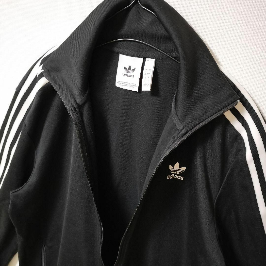 Originals（adidas）(オリジナルス)のアディダス 黒 ベッケンバウアー トラックジャケット ジャージ 立襟 メンズXO メンズのトップス(ジャージ)の商品写真